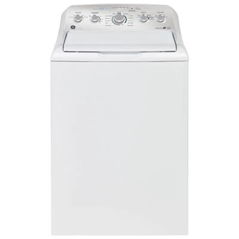 GE 4.9 Cu. Ft. High Efficiency Top Load Washer (GTW490BMRWS) - White