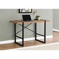 Monarch 49"W Computer Desk - Light Brown/Black