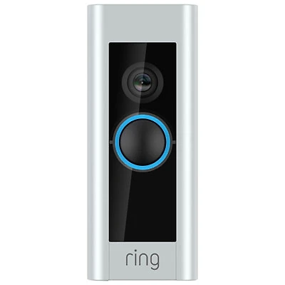 Ring Wi-Fi Video Wired Doorbell Plus - Satin Nickel