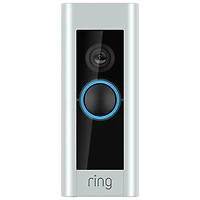 Ring Wi-Fi Video Wired Doorbell Plus - Satin Nickel
