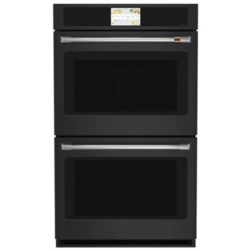 Cafe 30" 10 Cu. Ft. Double True Convection Electric Wall Oven (CTD90DP3ND1) - Matte Black