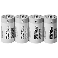 Best Buy Essentials D Alkaline Batteries - 4 Pack - Only at Best Buy