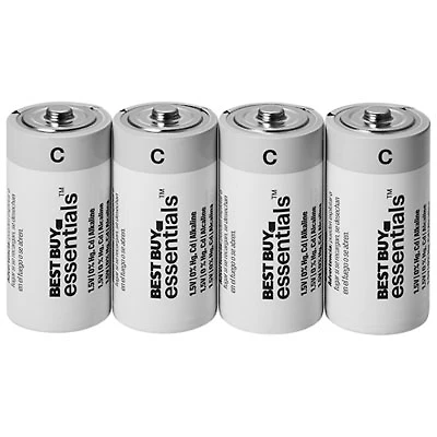 Best Buy Essentials C Alkaline Batteries - 4 Pack - Only at Best Buy