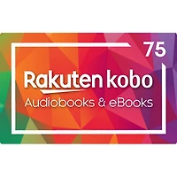 Rakuten kobo Audiobooks & eBooks $75 eGift Card - Digital Download