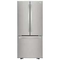 LG 30" French Door Refrigerator (LRFNS2200S) - Stainless Steel - Open Box - Scratch & Dent