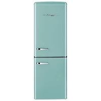 Retro By Unique 23" 7 Cu. Ft. Bottom Freezer Refrigerator (UGP-215L T AC) - Ocean Mist Turquoise