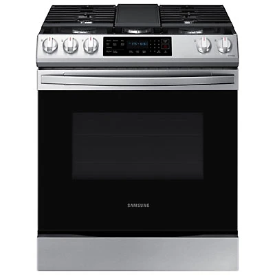 Samsung 30" 6.0 Cu. Ft. Fan Convection 5-Burner Gas Range (NX60T8311SS/AA) - SSl - Open Box - Perfect Condition