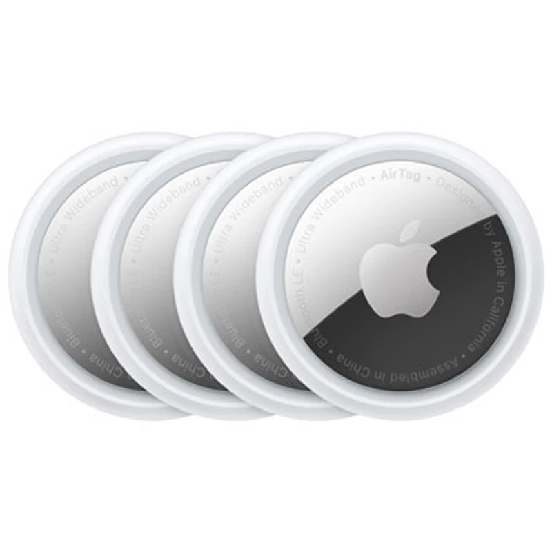 Apple AirTag (1st Generation) Bluetooth Item Tracker - 4 Pack - White