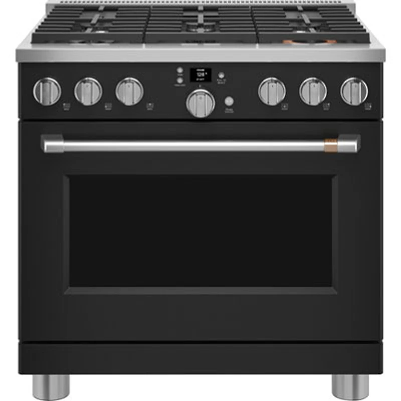 Café 36" 6.2 Cu. Ft. Fan Convection Freestanding Gas Range (CGY366P3TD1) - Matte Black