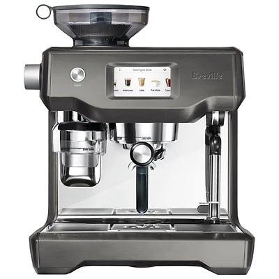 Breville Oracle Touch Automatic Espresso Machine with Frother & Coffee Grinder -Black Stainless Steel