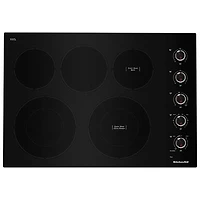 KitchenAid 30" 5-Element Electric Cooktop (KCES550HBL) - Black - Open Box - Perfect Condition