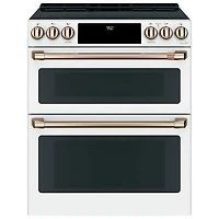 Café 30" Convection Double Slide-In Induction Range (CCHS950P4MW2) - White - Open Box - Scratch & Dent