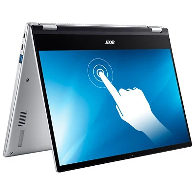 Open Box - Acer Spin 14" Touchscreen 2-in-1 Chromebook - Silver (AMD Ryzen 3 3250C/64GB eMMC/4GB RAM)