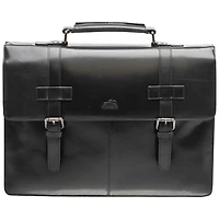 Mancini Buffalo Double Compartment Leather 15.6" Laptop Briefcase (99-5434