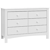Graco Noah 6-Drawer Double Dresser - White