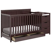 Graco Hadley 4-in-1 Convertible Crib with 3-Drawer Changing Table - Espresso