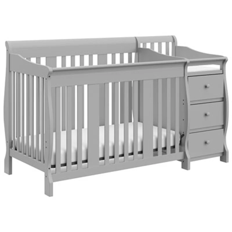 Storkcraft Portofino 4-in-1 Convertible Crib with 3-Drawer Changing Table