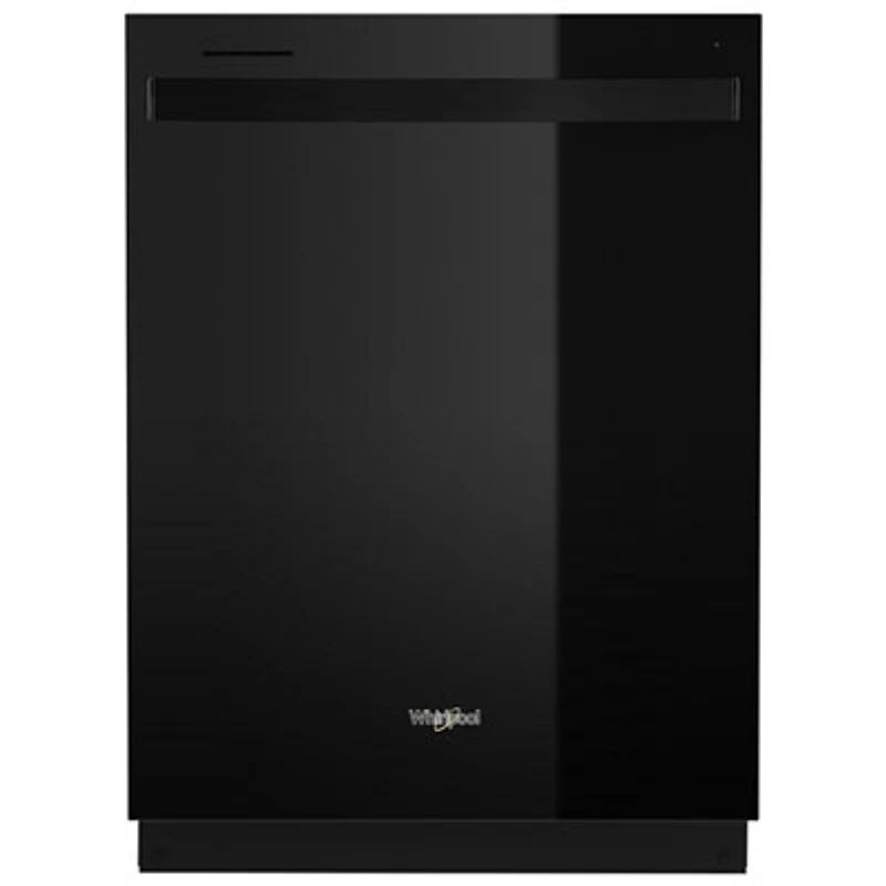 Whirlpool 24" 50dB Built-In Dishwasher with Stainless Steel Tub (WDT740SALB) - Black