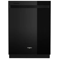 Whirlpool 24" 50dB Built-In Dishwasher with Stainless Steel Tub (WDT740SALB) - Black