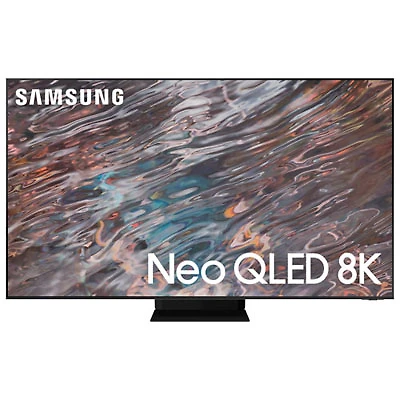 Open Box - Samsung 85" 8K UHD HDR QLED Tizen OS Smart TV (QN85QN800AFXZC) - 2021 - Stainless Steel