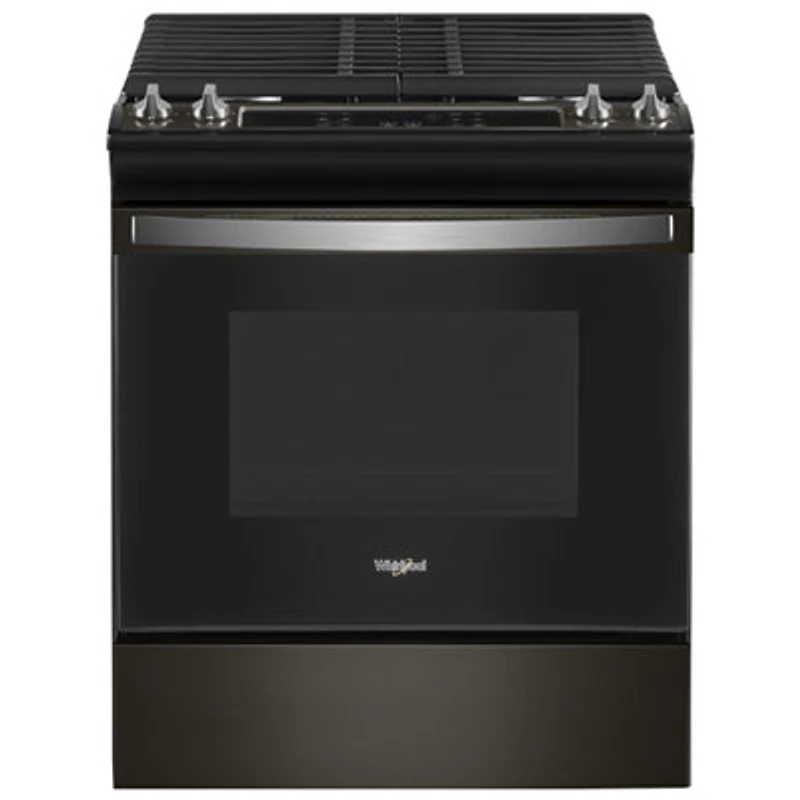 Whirlpool 30" 5.0 Cu. Ft. Self-Clean Slide-In Gas Range (WEG515S0LV) - Black Stainless