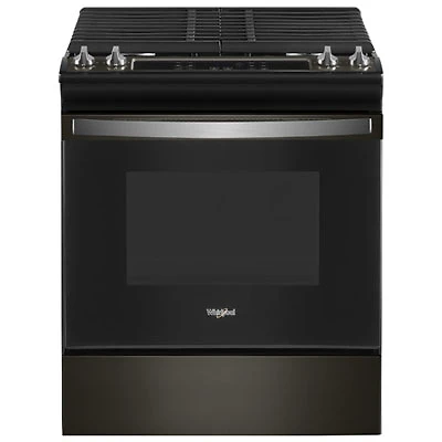 Whirlpool 30" 5.0 Cu. Ft. Self-Clean Slide-In Gas Range (WEG515S0LV) - Black Stainless