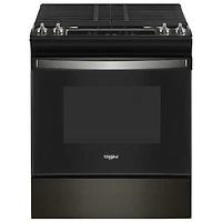 Whirlpool 30" 5.0 Cu. Ft. Self-Clean Slide-In Gas Range (WEG515S0LV) - Black Stainless