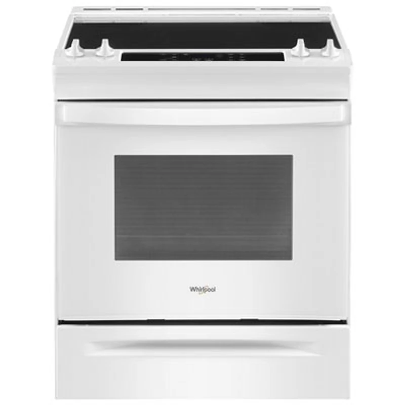 Whirlpool 30" 4.8 Cu. Ft. Self-Clean Slide-In Electric Range (YWEE515S0LW) - White