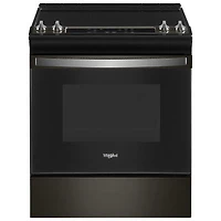Whirlpool 30" 4.8 Cu. Ft. Self-Clean Slide-In Electric Range (YWEE515S0LV) - Black Stainless