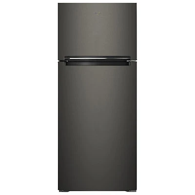 Whirlpool 28" 17.6 Cu. Ft. Top Freezer Refrigerator with LED Lighting (WRT518SZKV) - Black Stainless