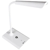 OttLite ClearSun Traditional LED Desk Lamp with Qi Wireless Charging - White