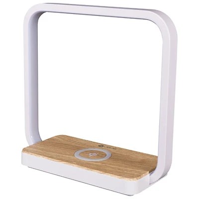 OttLite Night Light Traditional LED Desk Lamp with Qi Wireless Charging - White