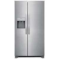 Frigidaire Gallery 36" 25.6 Cu Ft Side-By-Side Refrigerator w/ Ice Dispenser (FRSS2623AS) -Stainless Steel