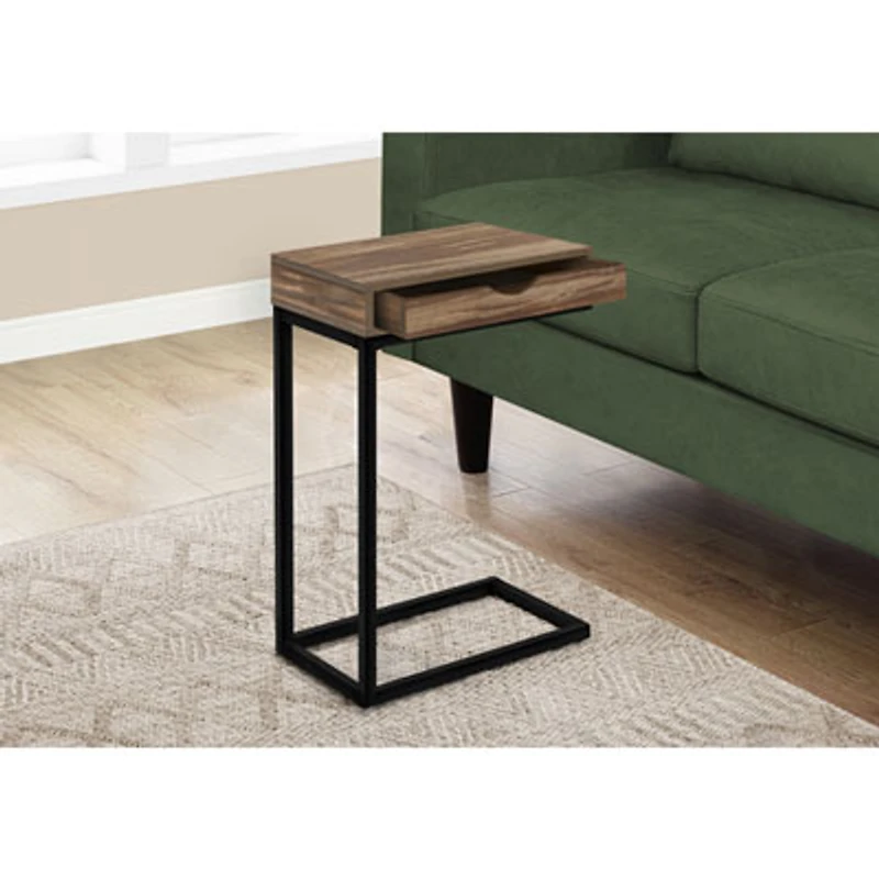 Monarch Contemporary Rectangular Accent Table - Brown