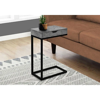Monarch Contemporary Rectangular Accent Table - Grey Stone
