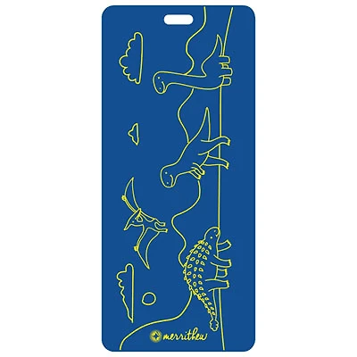 Merrithew Eco-Friendly Kids Exercise Mat - 4mm - Dinoland Blue