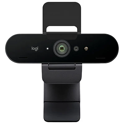 Logitech Brio 4K Pro Webcam with HDR & Noise-Cancelling Mics