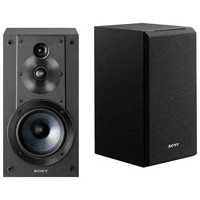 Open Box - Sony SS-CS5 100-Watt Bookshelf Speaker - Pair - Black