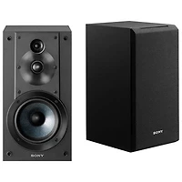 Open Box - Sony SS-CS5 100-Watt Bookshelf Speaker - Pair - Black