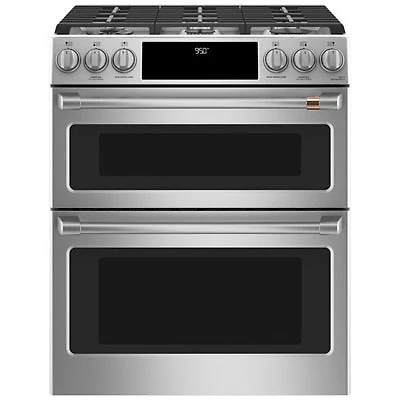 Café 30" Double Oven Slide-In Gas Range (CC2S950P2MS1) - Stainless - Open Box - Perfect Condition