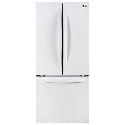 LG 30" 21.8 Cu. Ft. French Door Refrigerator (LRFNS2200W) - White - Open Box - Scratch & Dent