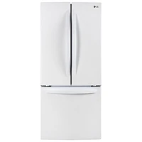 LG 30" 21.8 Cu. Ft. French Door Refrigerator (LRFNS2200W) - White - Open Box - Scratch & Dent