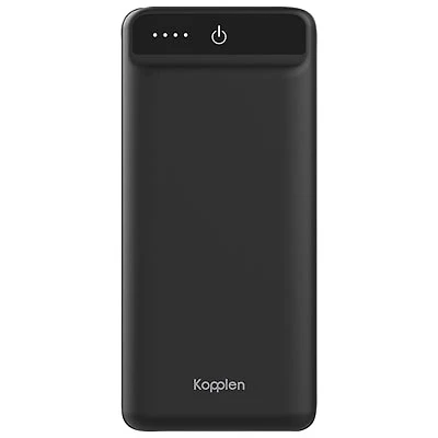 Kopplen Compact 20,000 mAh Dual USB Power Bank - Black