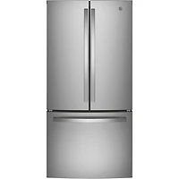 GE 33" 18.6 Cu. Ft. French Door Refrigerator with Water Dispenser (GWE19JYLFS) - Stainless Steel