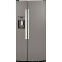 GE 33" 23 Cu. Ft. Side-By-Side Refrigerator with Water & Ice Dispenser (GSS23GMPES) - Slate