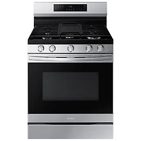 Samsung 30" 6.0 CuFt Freestanding Gas Air Fry Range (NX60A6511SS) - Stainless -Open Box -Scratch & Dent
