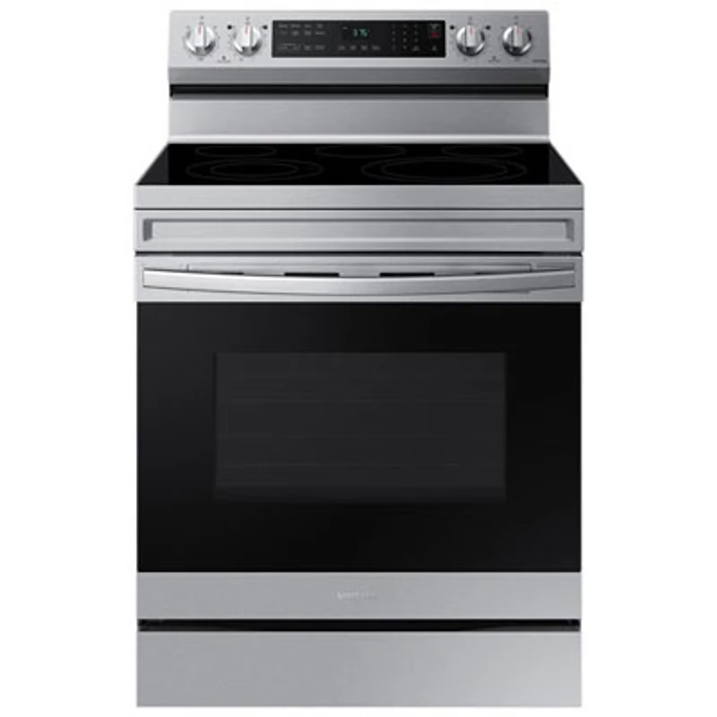 Samsung 30" 6.3 Cu. Ft. Electric Air Fry Range (NE63A6511SS) - Stainless - Open Box - Scratch & Dent