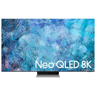 Open Box - Samsung 65" 8K UHD HDR Mini-LED Tizen OS Smart TV (QN65QN900AFXZC) - 2021 - Stainless Steel