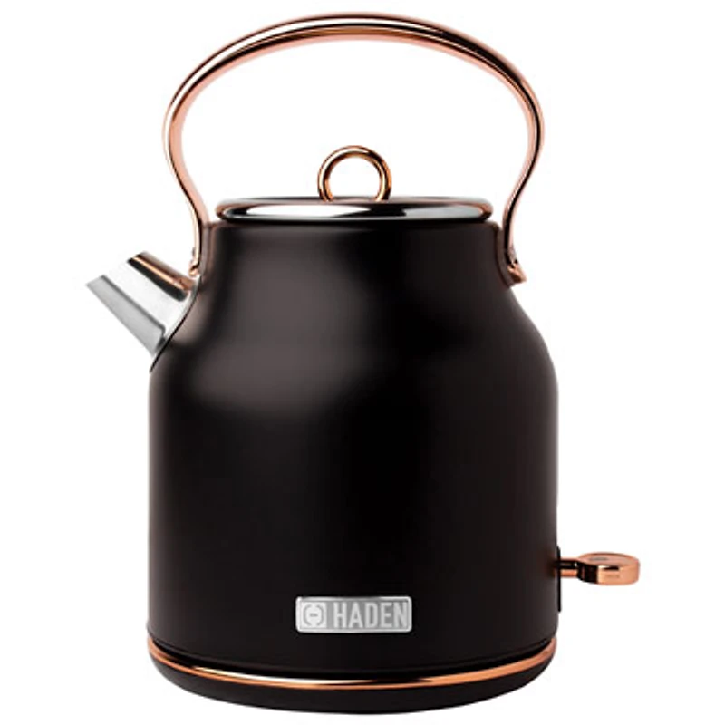 Haden Heritage Electric Kettle - 1.7L - Black