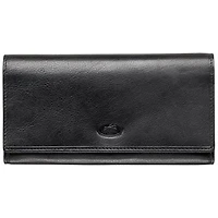 Mancini Equestrian2 RFID Genuine Leather Tri-fold Wallet with Checkbook Pocket